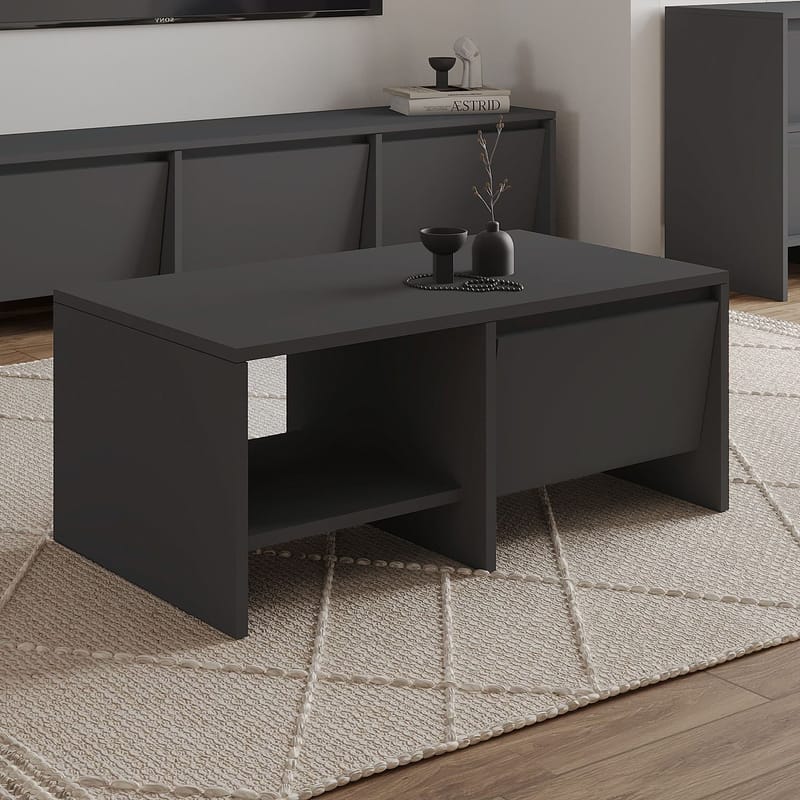 Crala Sofabord 90x35x45 cm - Antracit - Møbler - Borde - Sofabord