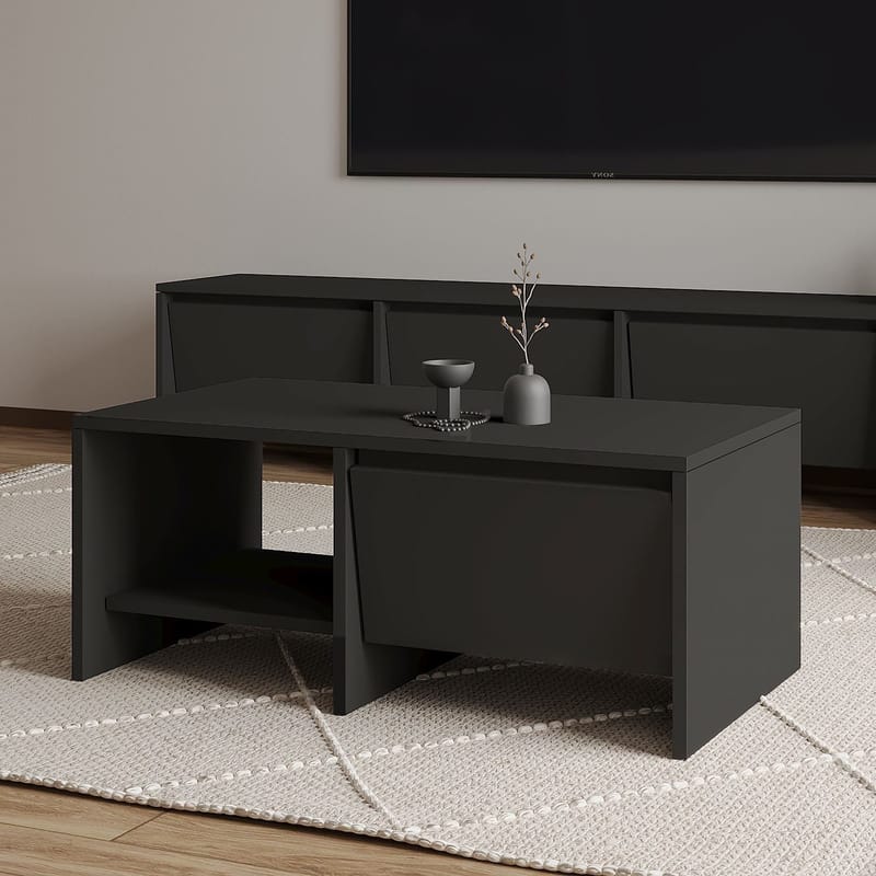 Crala Sofabord 90x35x45 cm - Antracit - Møbler - Borde - Sofabord