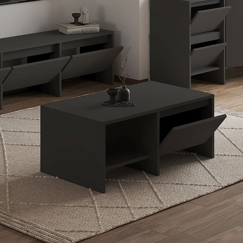 Crala Sofabord 90x35x45 cm - Antracit - Møbler - Borde - Sofabord