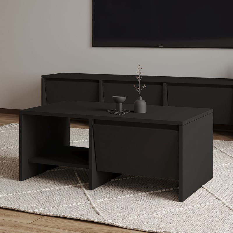 Crala Sofabord 90x35x45 cm - Sort - Møbler - Borde - Sofabord