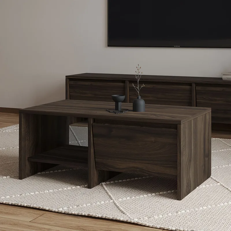 Crala Sofabord 90x35x45 cm - Valnød - Møbler - Borde - Sofabord