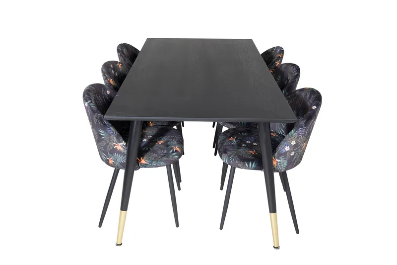 Daicy spisebord 180 cm med 6 stk. Sedavi spisestole - Møbler - Borde - Spisebordssæt