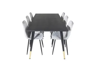 Daicy spisebord 180 cm med 6 stk. Ypas spisestole - Møbler - Borde - Spisebordssæt