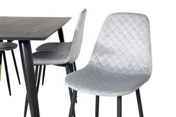 Daicy spisebord 180 cm med 6 stk. Ypas spisestole - Møbler - Borde - Spisebordssæt