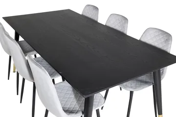 Daicy spisebord 180 cm med 6 stk. Ypas spisestole - Møbler - Borde - Spisebordssæt