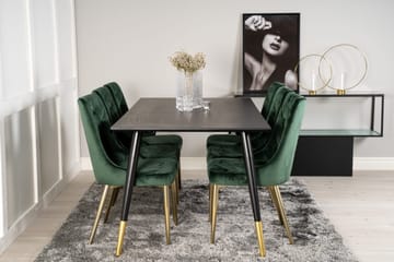 Daicy Spisebordssæt 180 cm + 6 stk. Valerie Spisebordsstole - Møbler - Borde - Spisebordssæt