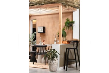 Damon Lille Rundt Spisebord 100 cm i Fiber Clay med Betonudseende - Hvid - Møbler - Borde - Spisebord og køkkenbord