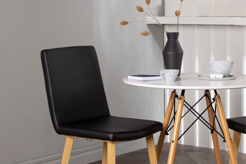 Danburi Spisebordssæt 60 cm Rund med 2 Today Stole - Svart - Møbler - Borde - Spisebordssæt