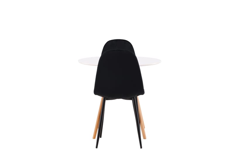 Danburi Spisebordssæt 60 cm Rund med 2 Polar Stole - Svart - Møbler - Borde - Spisebordssæt