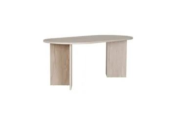 Dano Ovalt Spisebord 180x90 cm med Travertinudseende - Beige - Møbler - Borde - Spisebord og køkkenbord