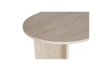 Dano Ovalt Spisebord 180x90 cm med Travertinudseende - Beige - Møbler - Borde - Spisebord og køkkenbord