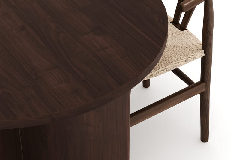 Dano Spisebord 180 cm med 4 Dastoori Spisestole - Valnød - Møbler - Borde - Spisebordssæt