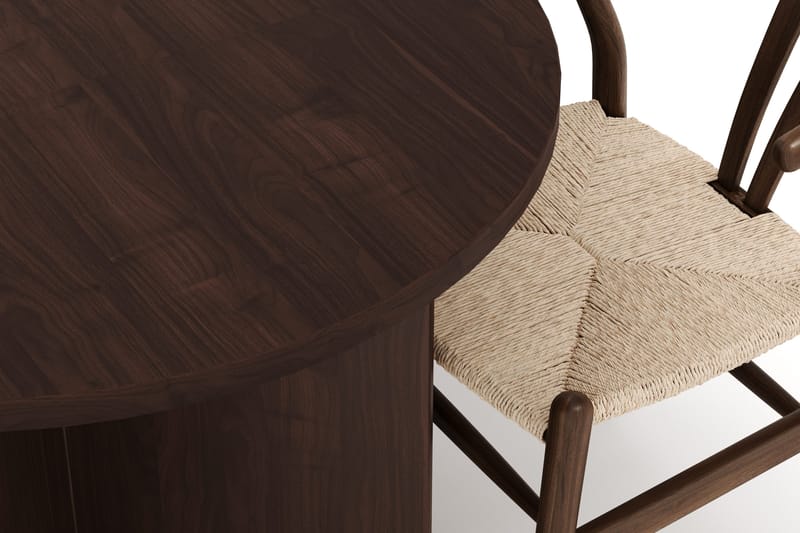 Dano Spisebord 180 cm med 6 Dastoori Spisestole - Valnød - Møbler - Borde - Spisebordssæt