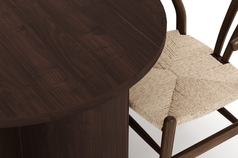 Dano Spisebord 180 cm med 6 Dastoori Spisestole - Valnød - Møbler - Borde - Spisebordssæt