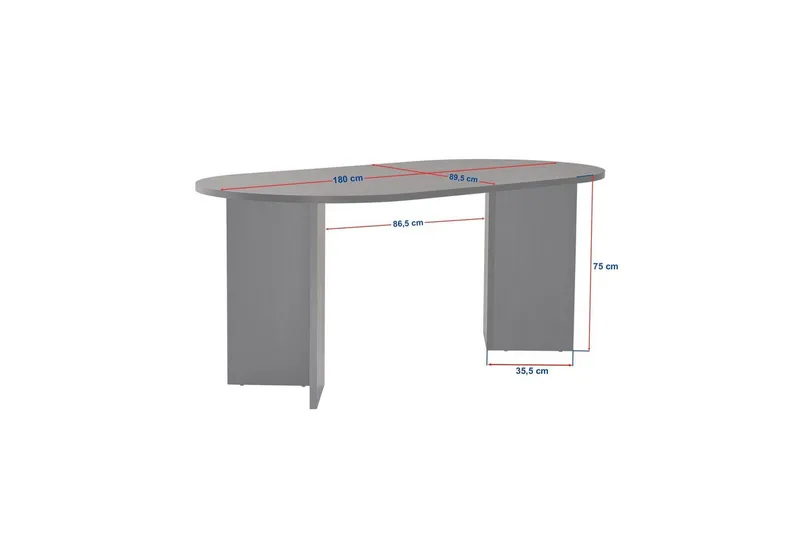 Dano Spisebord 180 cm oval - Natur - Møbler - Borde - Spisebord og køkkenbord