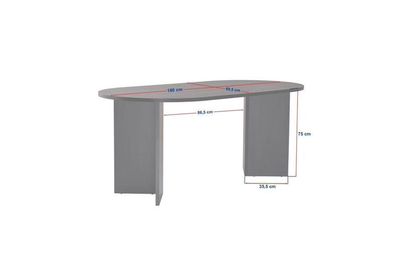 Dano Spisebord 180 cm oval - Natur - Møbler - Borde - Spisebord og køkkenbord