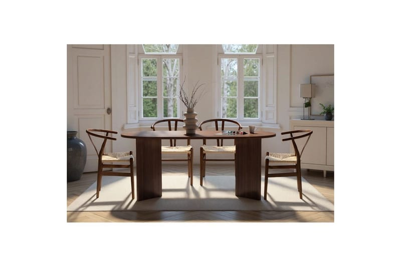 Dano Spisebord 180 cm Oval - Natur - Møbler - Borde - Spisebord og køkkenbord