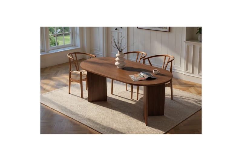 Dano Spisebord 180 cm Oval - Natur - Møbler - Borde - Spisebord og køkkenbord