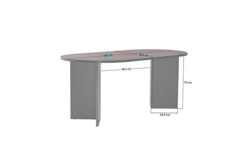 Dano Spisebord 180 cm oval - Natur - Møbler - Borde - Spisebord og køkkenbord