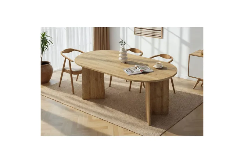 Dano Spisebord 180 cm oval - Natur - Møbler - Borde - Spisebord og køkkenbord
