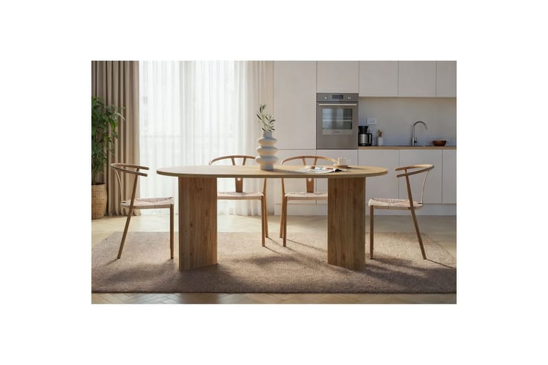 Dano Spisebord 180 cm oval - Natur - Møbler - Borde - Spisebord og køkkenbord