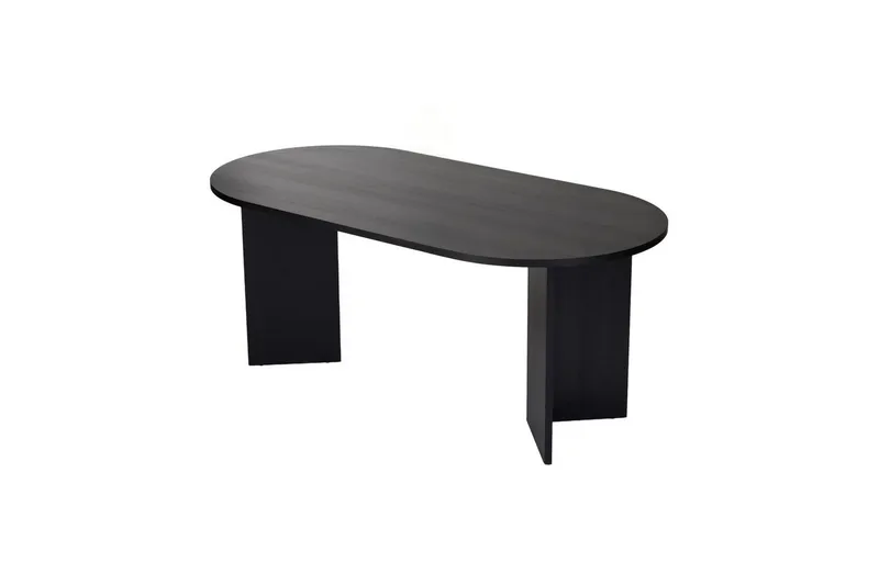 Dano Spisebord 180 cm Oval - Natur/Sort - Møbler - Borde - Spisebord og køkkenbord