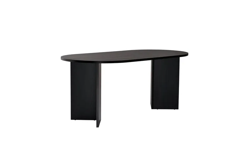 Dano Spisebord 180 cm Oval - Natur/Sort - Møbler - Borde - Spisebord og køkkenbord