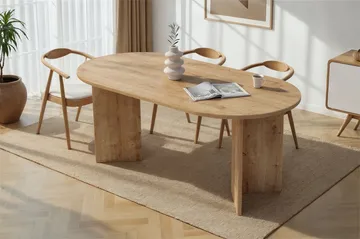 Dano spisebord 180 cm ovalt - Safir Eg - Møbler - Borde - Spisebord og køkkenbord
