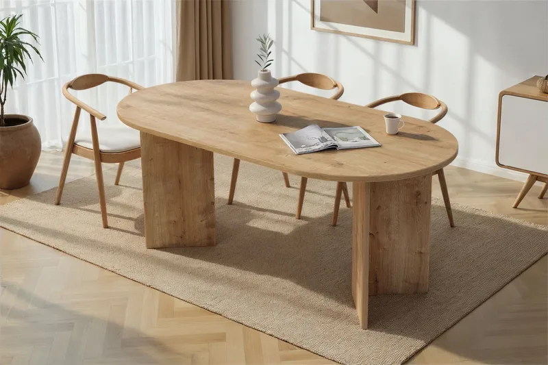 Dano spisebord 180 cm ovalt - Safir Eg - Møbler - Borde - Spisebord og køkkenbord