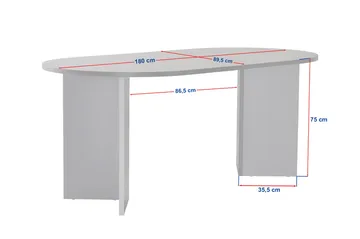 Dano spisebord 180 cm ovalt - Safir Eg - Møbler - Borde - Spisebord og køkkenbord