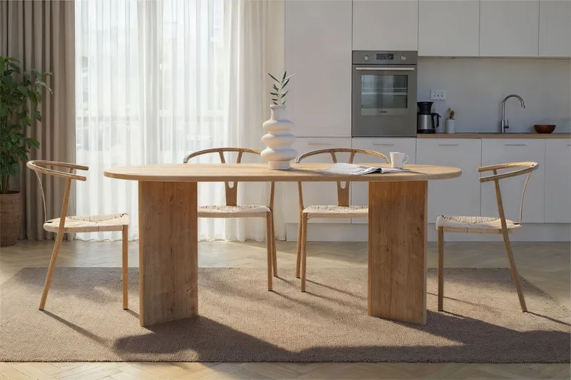 Dano spisebord 180 cm ovalt - Safir Eg - Møbler - Borde - Spisebord og køkkenbord
