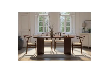 Dano Spisebord 180 cm Ovalt - Valnød - Møbler - Borde - Spisebord og køkkenbord