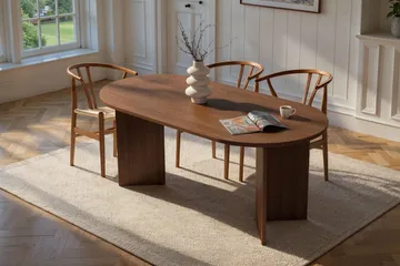 Dano Spisebord 180 cm Ovalt - Valnød - Møbler - Borde - Spisebord og køkkenbord