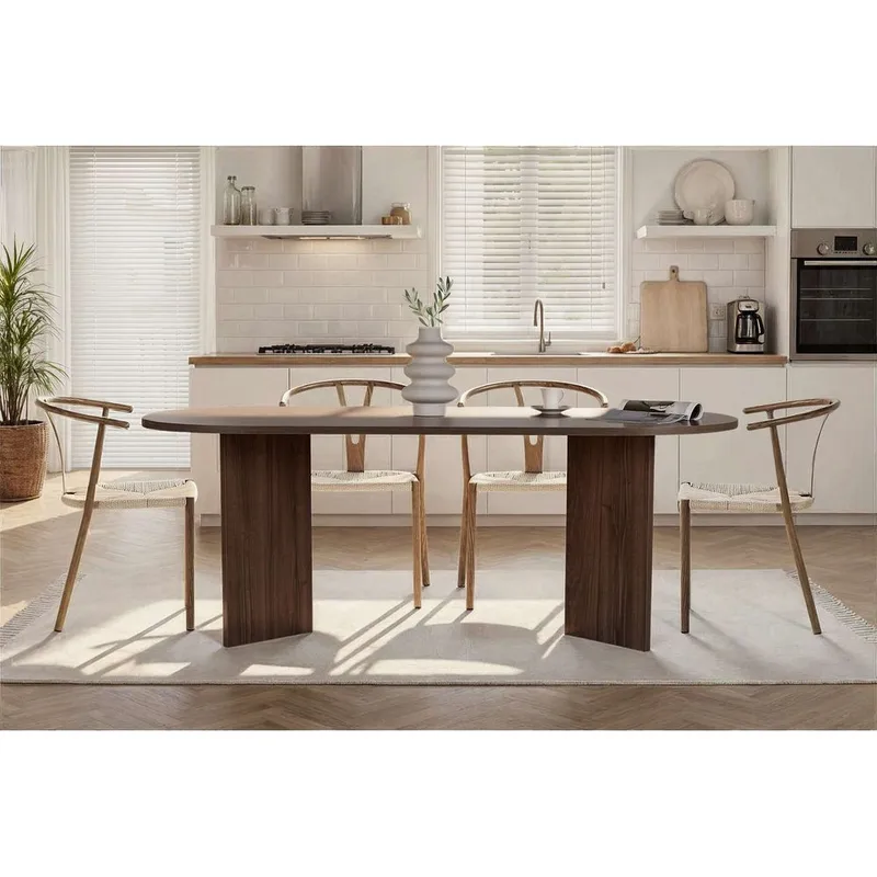 Dano Spisebord Oval 200 cm - Brun - Møbler - Borde - Spisebord og køkkenbord