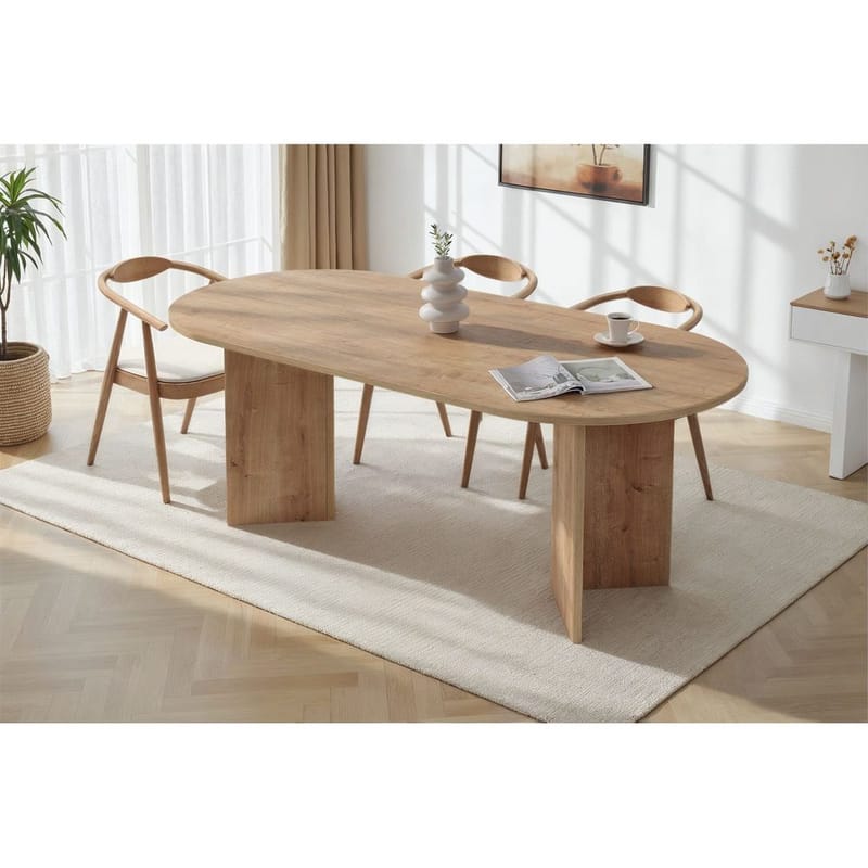 Dano Spisebord Oval 200 cm - Natur - Møbler - Borde - Spisebord og køkkenbord