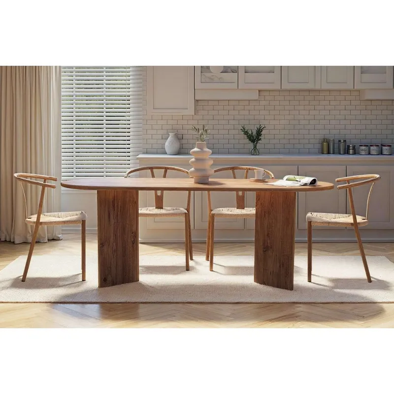 Dano Spisebord Oval 200 cm - Natur - Møbler - Borde - Spisebord og køkkenbord