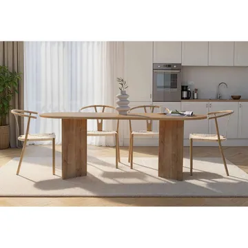 Dano Spisebord Oval 200 cm - Natur - Møbler - Borde - Spisebord og køkkenbord