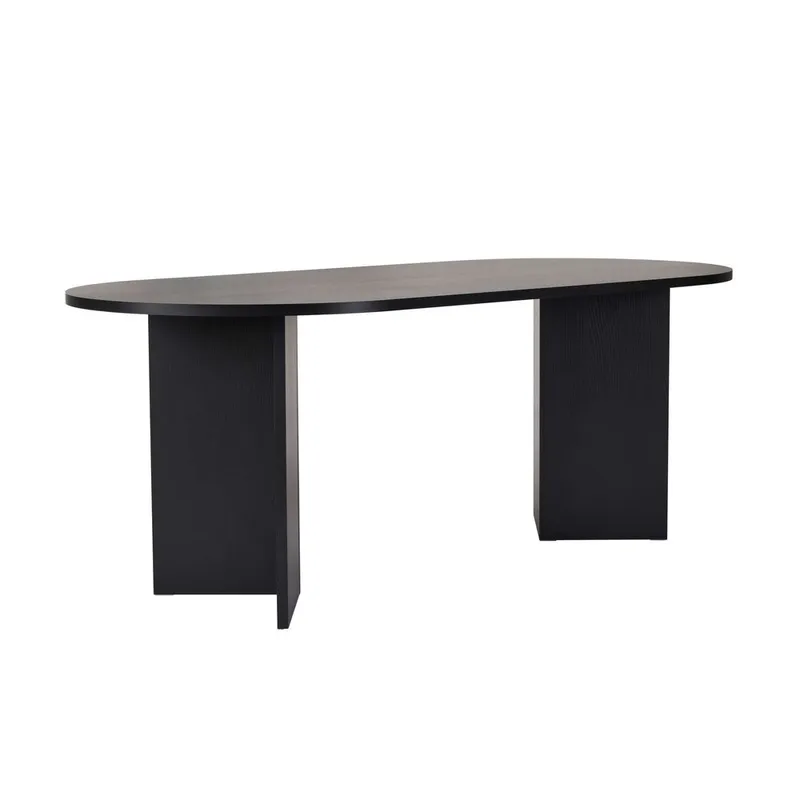 Dano Spisebord Oval 200 cm - Sort - Møbler - Borde - Spisebord og køkkenbord