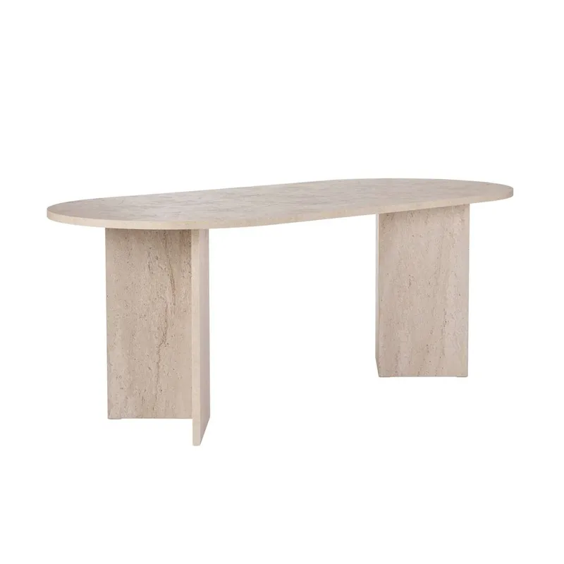 Dano Spisebord Oval 200 cm - Taupe - Møbler - Borde - Spisebord og køkkenbord