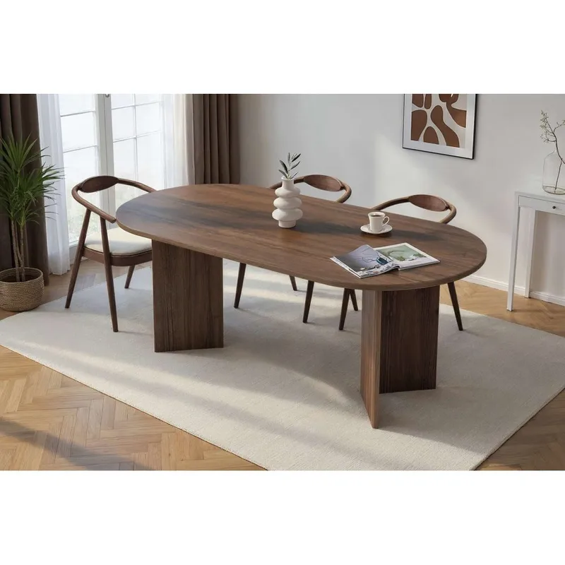 Dano Spisebord Oval 200 cm - Valnød - Møbler - Borde - Spisebord og køkkenbord