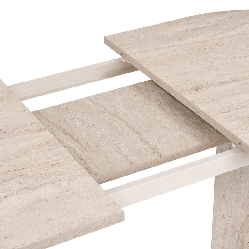 Dano Udtræksbart spisebord 160 cm - Travertin - Møbler - Borde - Spisebord og køkkenbord
