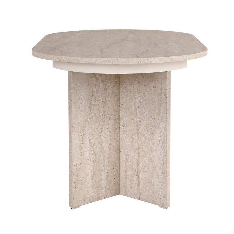 Dano Udtræksbart spisebord 160 cm - Travertin - Møbler - Borde - Spisebord og køkkenbord