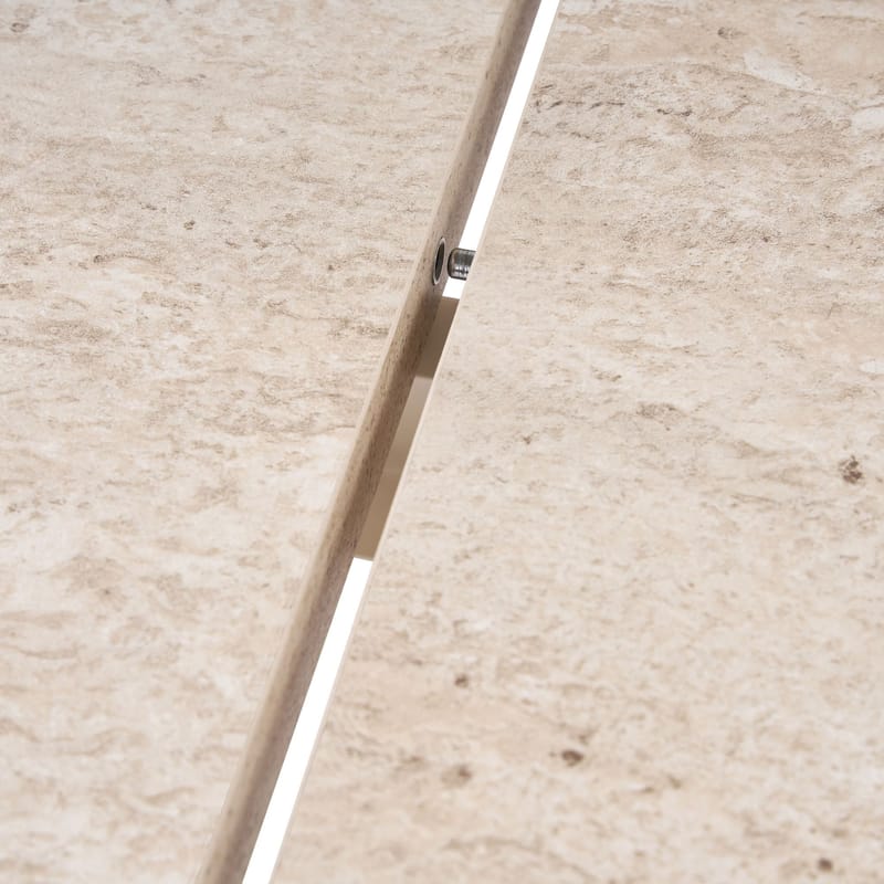 Dano Udtræksbart spisebord 160 cm - Travertin - Møbler - Borde - Spisebord og køkkenbord