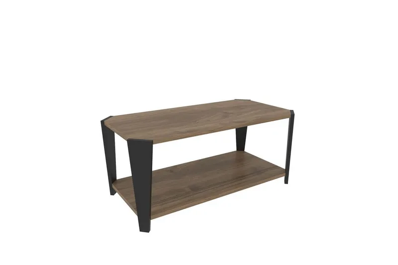 Dargaville Sofabord 91 cm - Valnød/Sort - Møbler - Borde - Sofabord