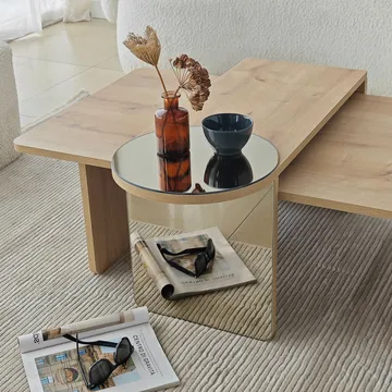 Dasina sofabord 105 cm - Bronzie og Safir Eg - Møbler - Borde - Sofabord