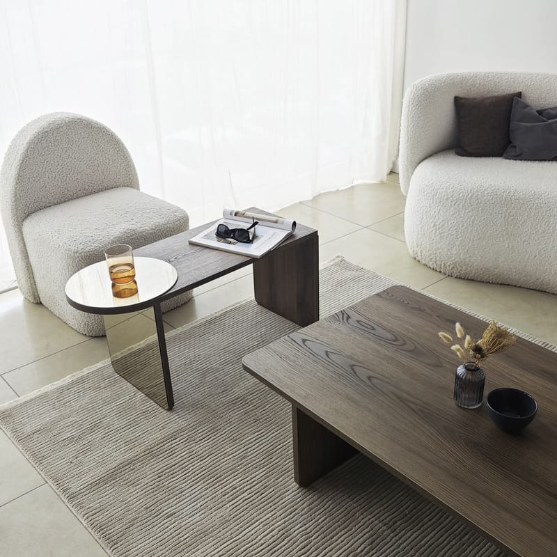 Dasina sofabord 105 cm - Bronzie/Valnød - Møbler - Borde - Sofabord
