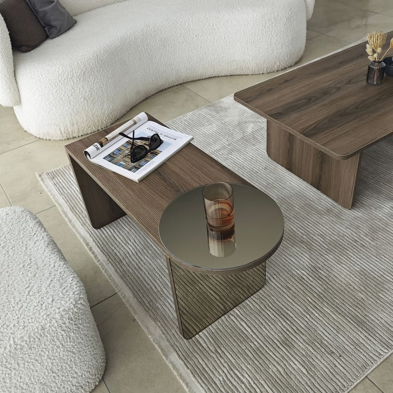 Dasina sofabord 105 cm - Bronzie/Valnød - Møbler - Borde - Sofabord