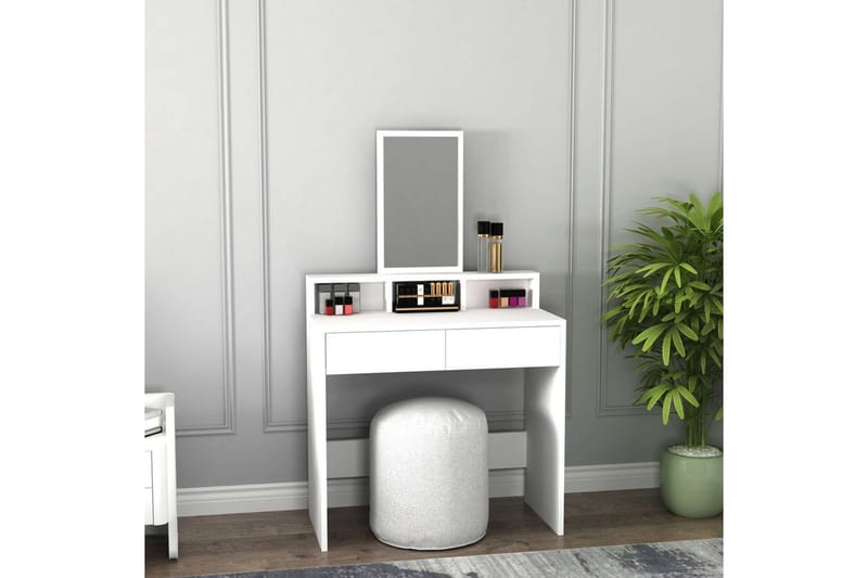 Dasina Toiletbord 80 cm - Hvid - Møbler - Borde - Sminkebord & konsolbord
