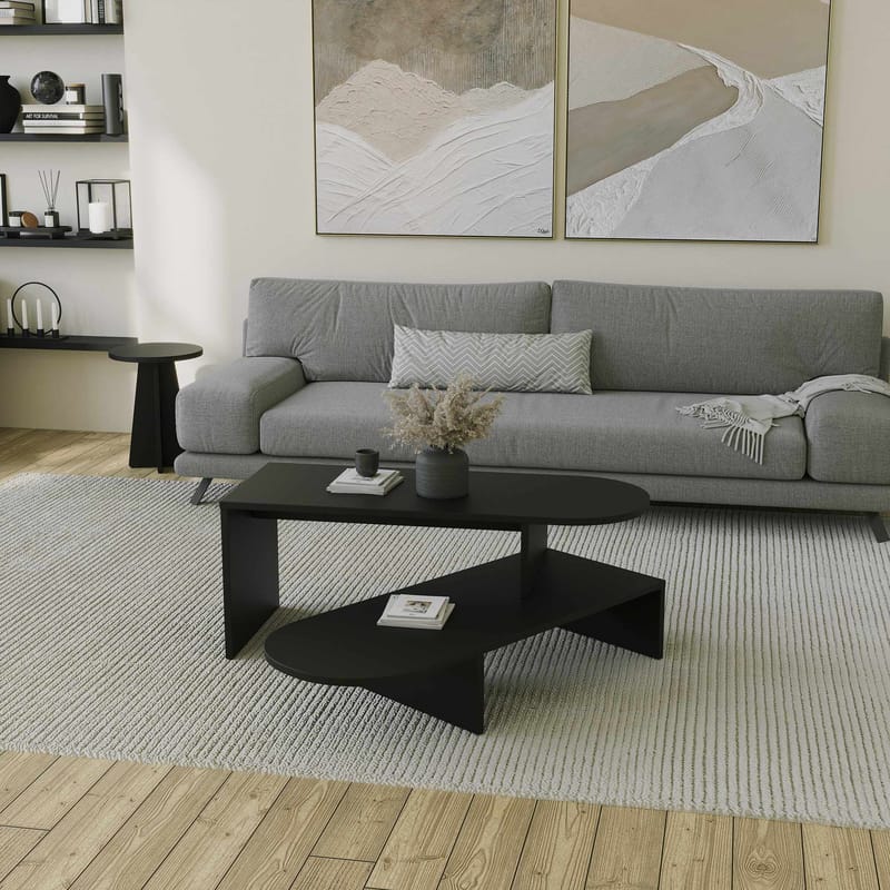 Deliones sofabord 100 cm - Sort - Møbler - Borde - Sofabord