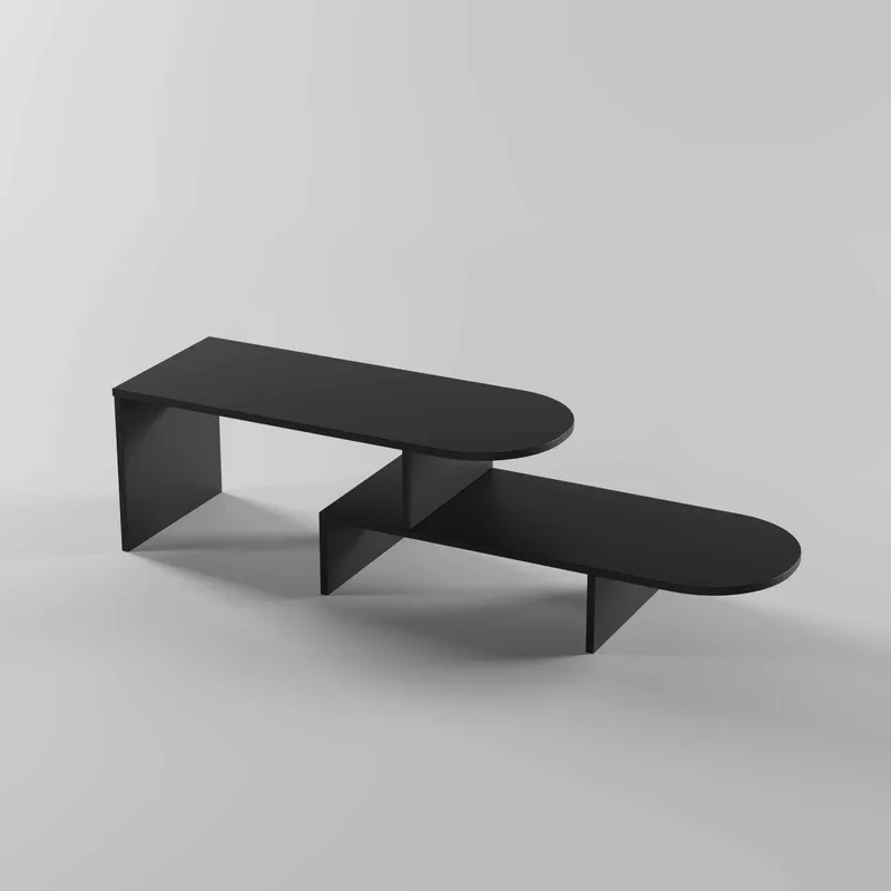 Deliones sofabord 100 cm, Sort